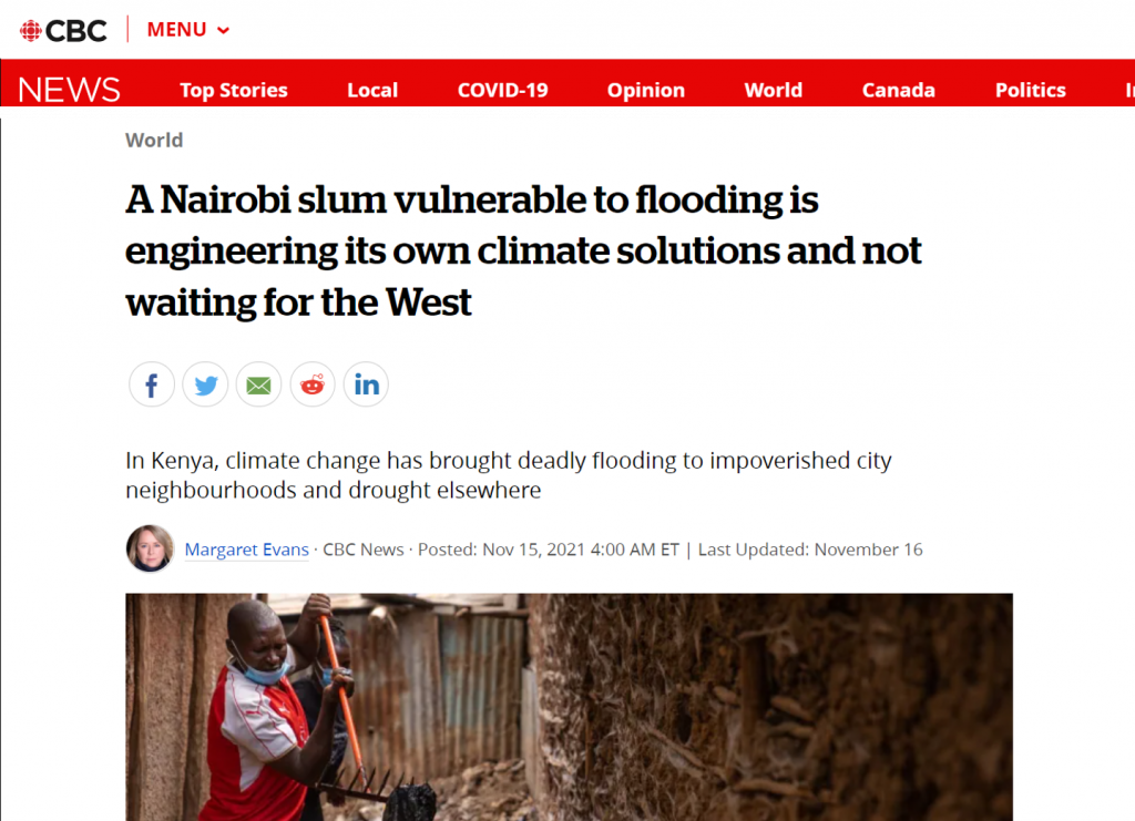 A Nairobi slum vulnerable to flooding is engineering its own climate solutions
