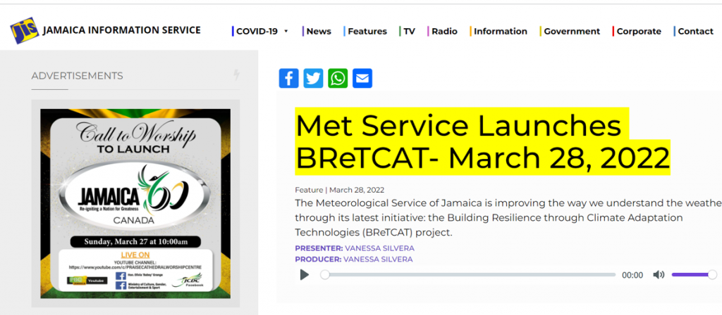 Met Service Jamaica Launches BReTCAT