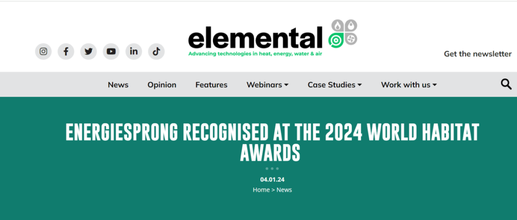 Elemental: 2024 World Habitat Award Winners