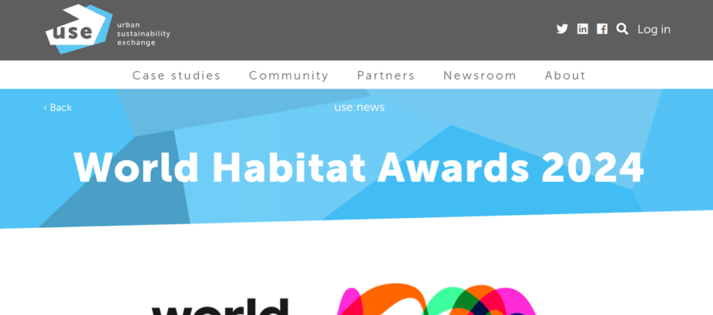 Urban Sustainability Exchange: World Habitat Awards 2024
