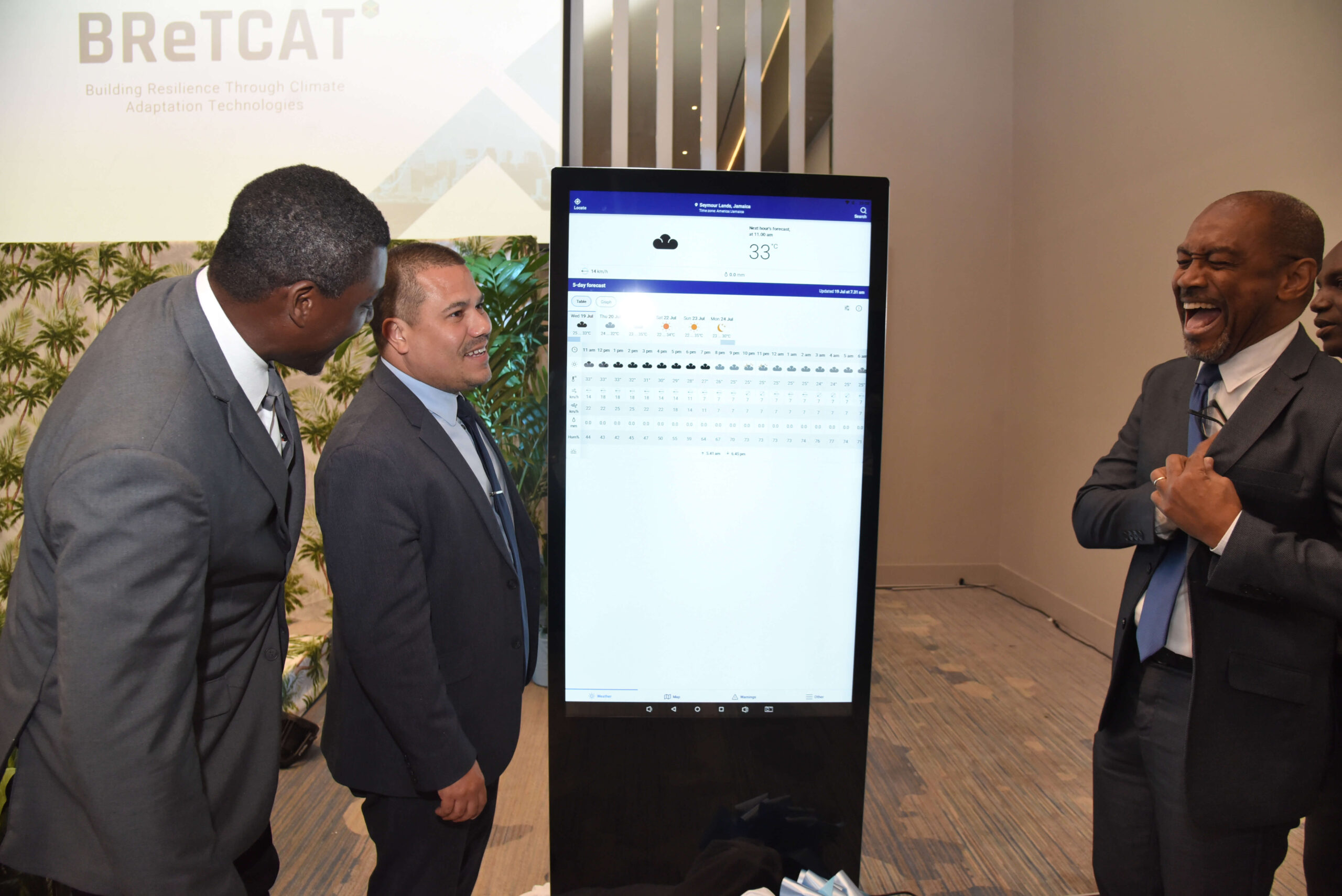 16. BReTCAT Jamaica Weather App launch, July 2023