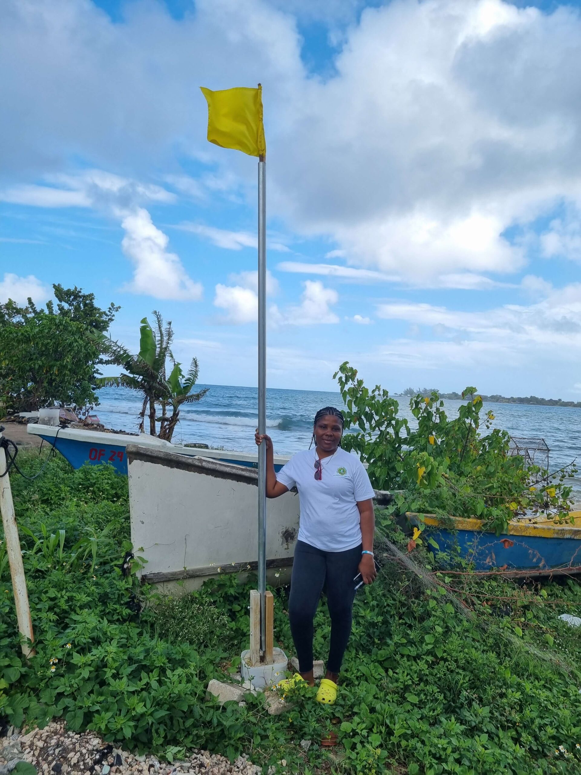 6. Weather warning flag, Discovery Bay, Jamaica, 2023